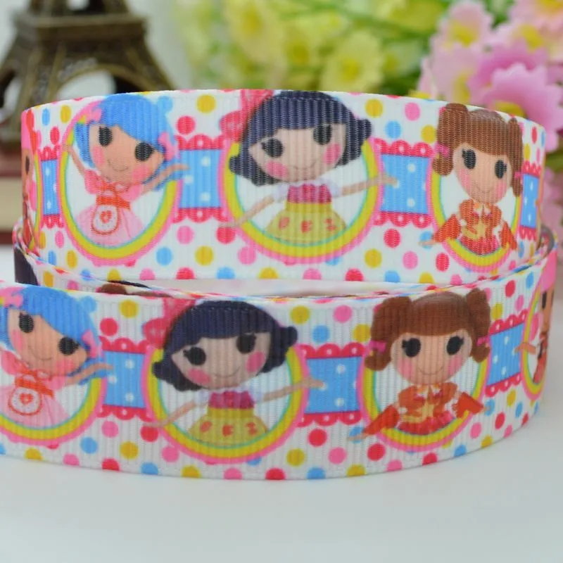 DUWES 7/" 22 мм с принтом в горошек grosgrain ленты, hairbow DIY ручной работы одежда материалы 50 ярдов OEM