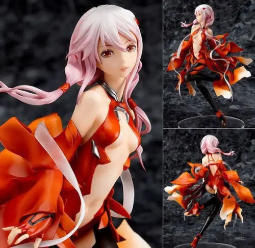 17 см аниме Guilty Crown INORI YUZURIHA сексуальная девушка 1/8 окрашенная ПВХ модель игрушки ПВХ фигурка Коллекционная кукла абсолютно новая lelakaya