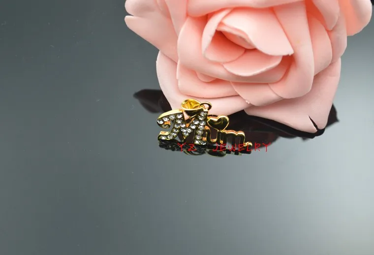 Ethlyn Mum Jewelry Подвеска Best Love Mum письмо кулон золотой Цвет Mum Подвеска для матери/женщин Best подарок P76