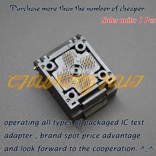 QFP64 TQFP64 тестовое гнездо IC51-0644-1972 ic Разъем шаг = 0,4 мм Размеры = 7x7 мм/9x9 мм