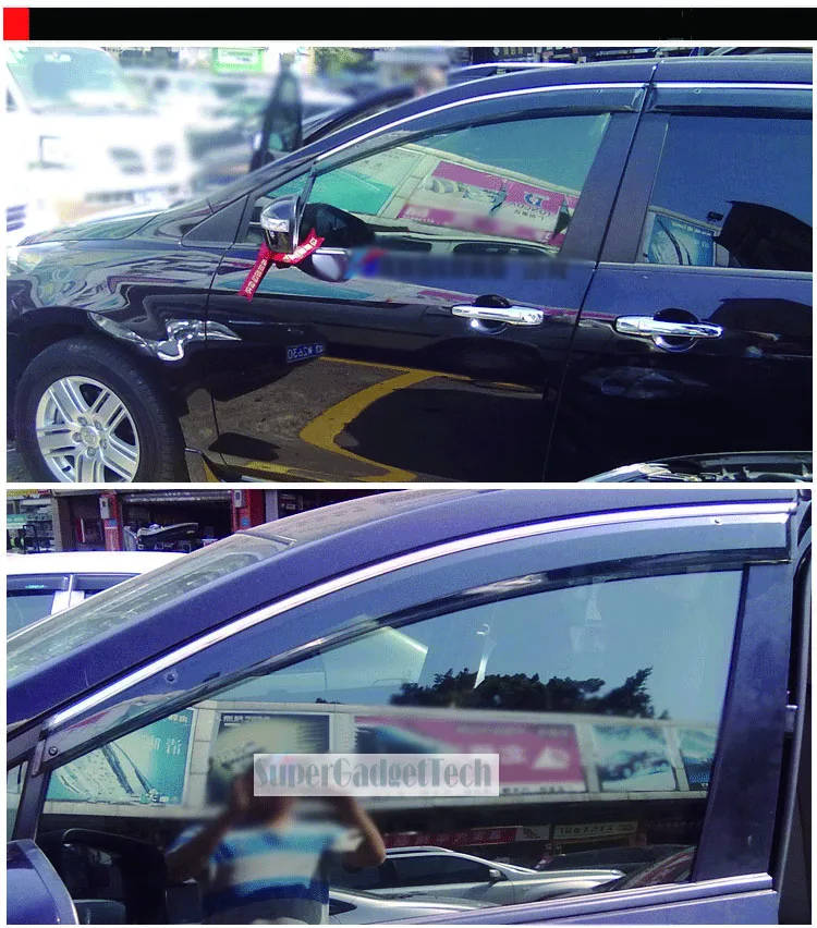 Jinke 4 шт. лопасти боковые окна Дефлекторы двери солнцезащитный козырек щит для Mazda 8 2011-2013