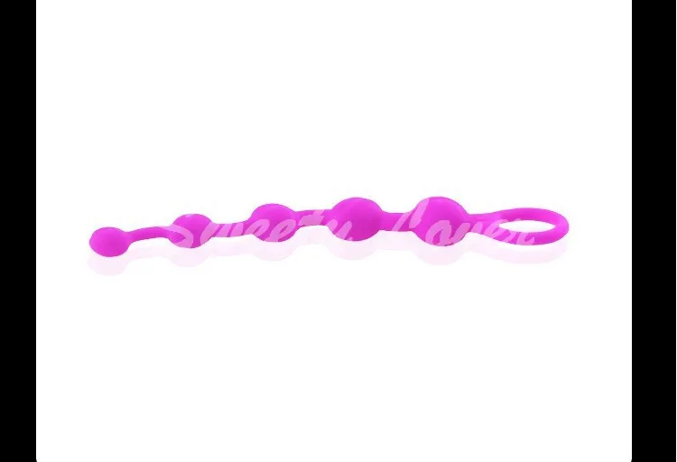 BAILE Intimate Anal Sex Toys Shop Purple Waterproof Silicone Anal Beads Plug Sex Products for Women and Men Gay Free Shipping (4)
