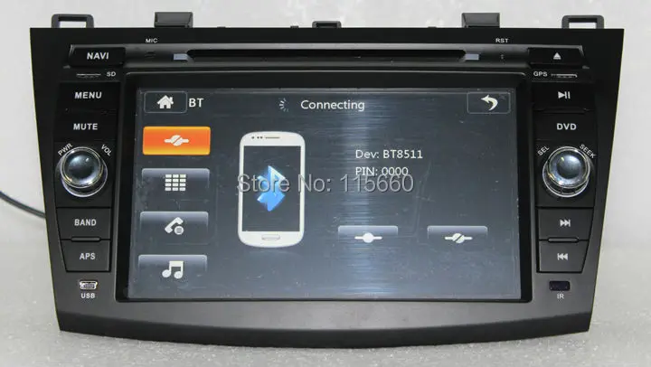 RoadRision Автомобильная dvd-навигационная система для нового Mazda 3 DVD 2010 2011 2012 2013 с Bluetooth Radio RDS IPOD, USB МЖК CANBUS Карты