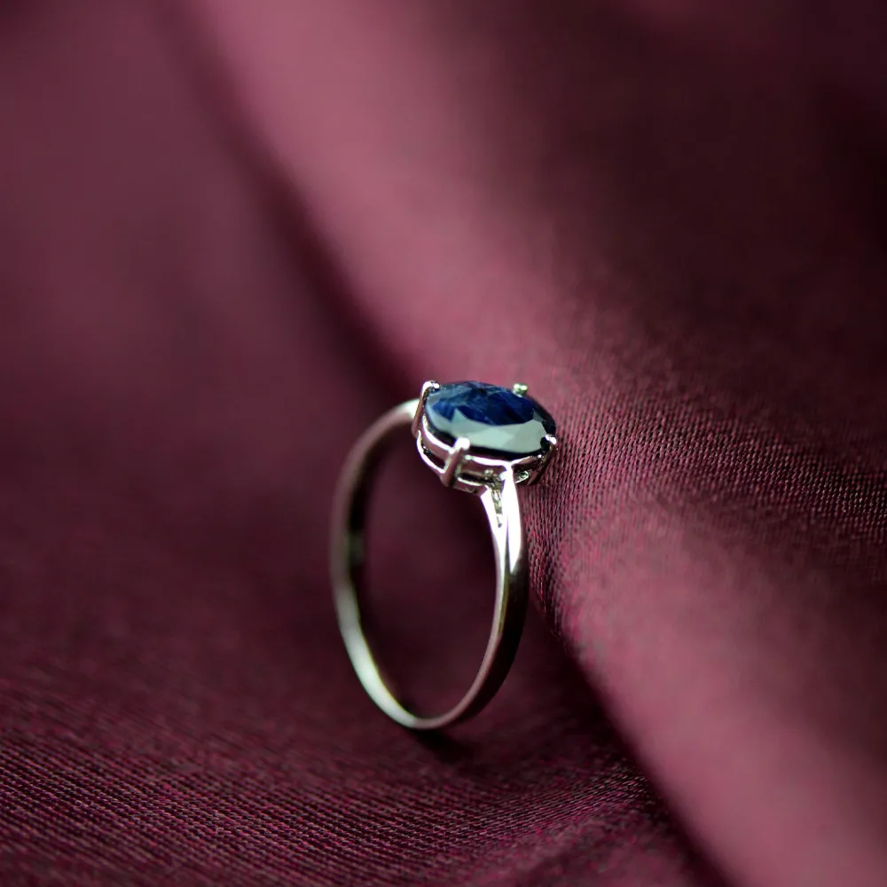 ruby gemstone blue ring pendant126