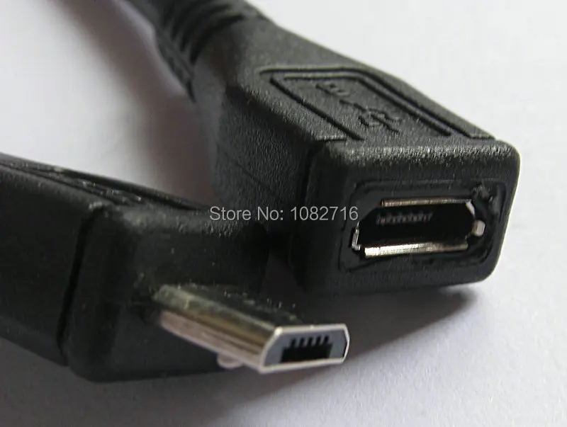2 шт прямой Micro usb b Женский к micro 5pin мужской соединитель Адаптер Шнур 25 см кабель для зарядки данных 1"