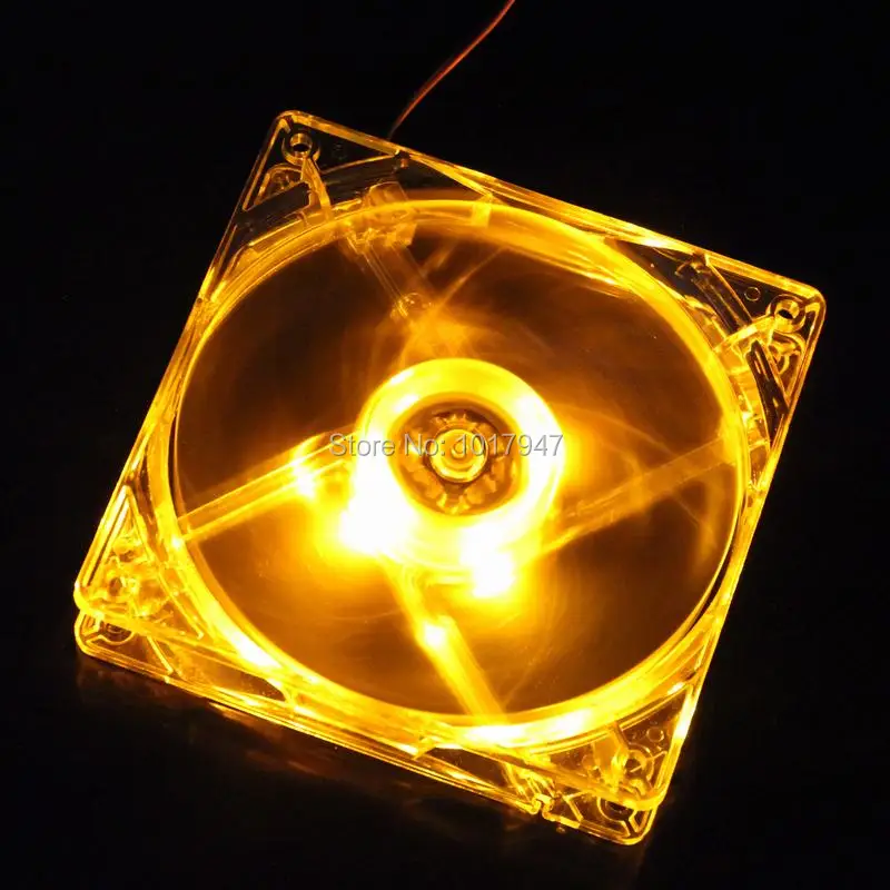 5 шт. в партии gdstime 5 цветов LED Новый Корпус Cooler Вентилятор охлаждения 120 мм 120*120x25 мм 12025 S DC 12 В 4 провода радиатора