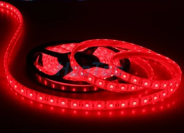 5 м/roll 150 LED RGB SMD 5050 Гибкая Нет Водонепроницаемый светодиодные полосы света with44key ИК-пульт и 3A 12 В адаптер для украшения дома