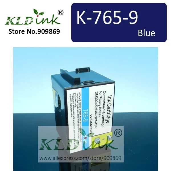 Compatible765-9 765-9BN 765-9Bl 765-9SB синий Почтовый счетчик чернил для Pitney Bowes DM300c DM400c DM450c почтовый счетчик