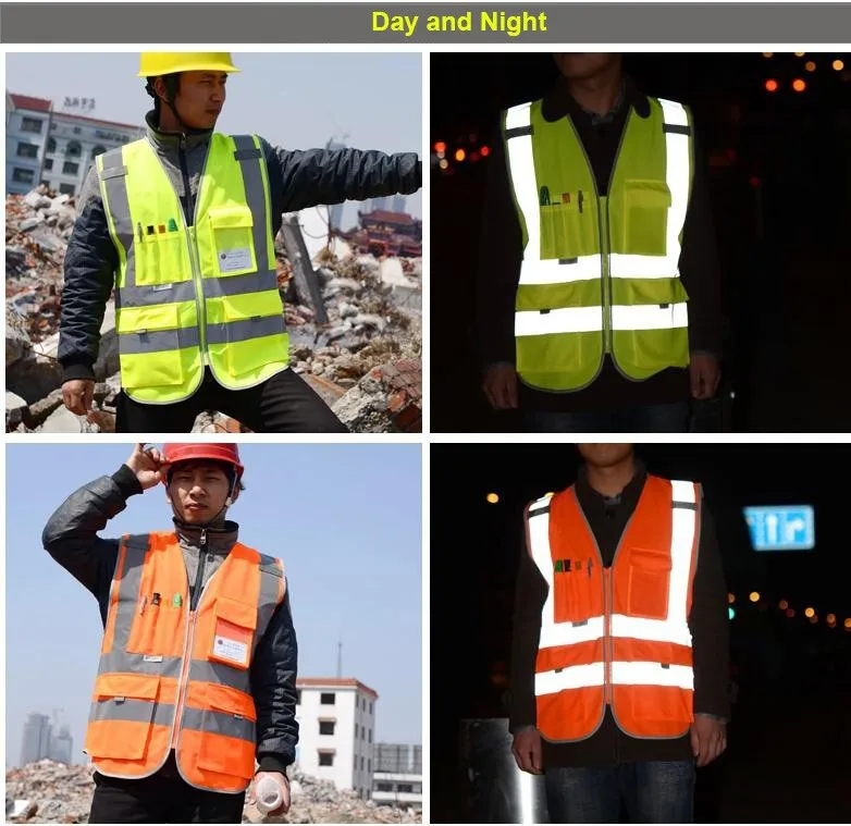 Azul dos Homens de Colete de Segurança Colete de Segurança Sfvest Fluorescente Construção Trabalho Colete Frete Grátis en 20471 12 Cheap Roupas de segurança