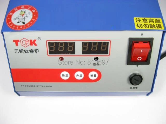 TGK-GX250-500 не содержит свинца, титатовый PCB оборудование для припоя оловянные плавильные котлы титановый паяльник с квадратной ванной для припоя