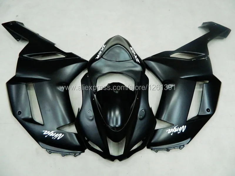 Матовый черный обтекатель комплект для Kawasaki NINJA ZX 6R 636 07 08 ZX-6R 07-08 ZX6R 2007 2008 ZX 6R 07 08 Обтекатели& Хвостовая крышка