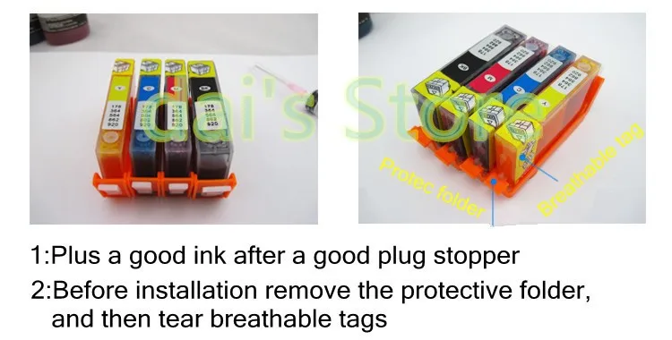 Compatível para hp Cartucho de Tinta Cores para hp Bloom m y Recarregável 4 Deskjet 3525 4615 4625 5525 6525 Impressora 670 xl bk c 7 Cartuchos de tinta