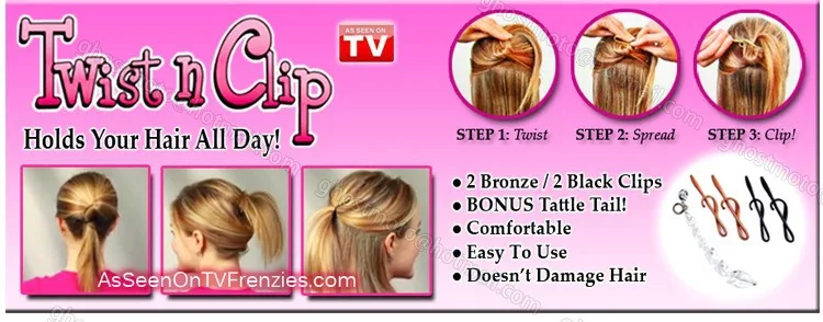 New Hair Styling Tool Twist N Clip Pendants Easy Multifunctional