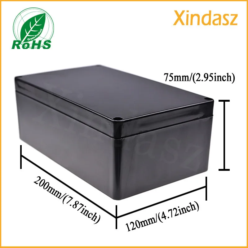 Black Plastic project enclosures (5)