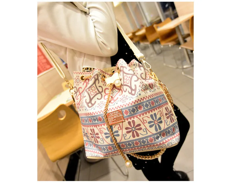 National style Fresh female bag with drawstring Casual women's shoulder bag Free shipping (11).jpg