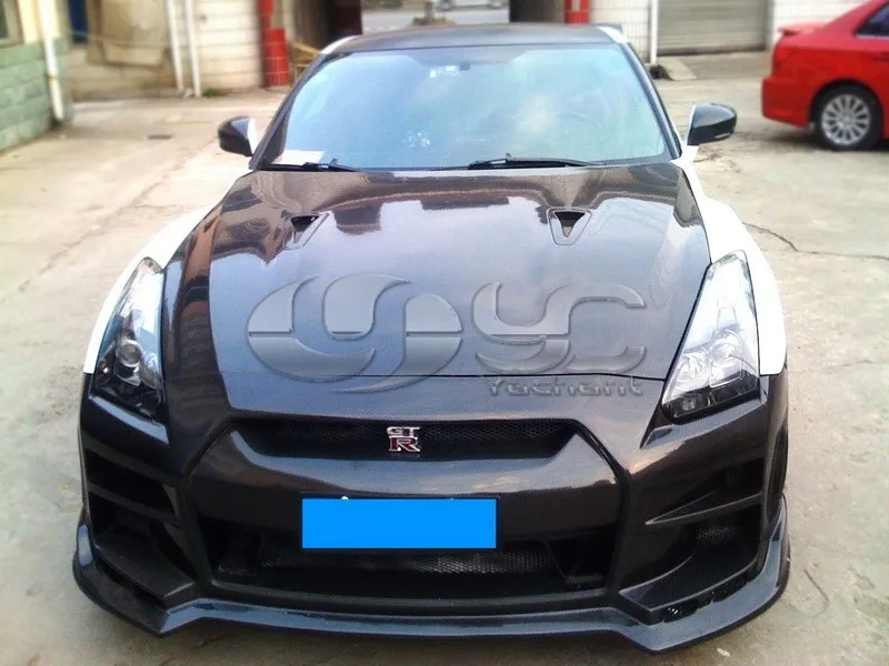 FRP Волокно Стекло bse Стиль передний бампер подходит для 2008-2013 Nissan R35 GTR