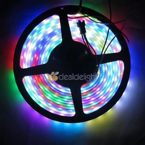 16.4ft 5 м WS2811 5050 цвет RGB Мечта 300 светодиодов цифровой Светодиодные полосы света Водонепроницаемый 12 В Бесплатная доставка