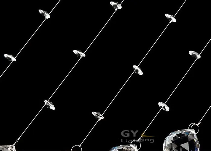 L100* W20* H100cm Арт Деко горячая Распродажа современная люстра luminaria K9 Блеск Кристалл висячий кулон с волной потолочные светильники освещение