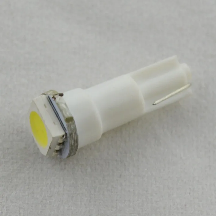 100 шт. T5 58 73 74 W1.2W 5050 SMD датчик светодиода лампы для автомобиля Индикаторы приборной панели инструмента индикаторы кластера лампы 12V 100X