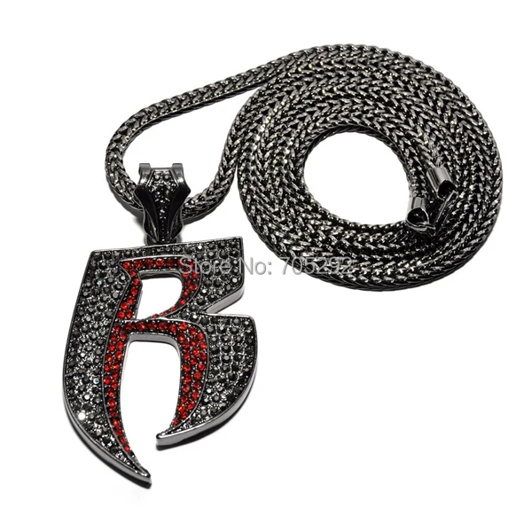 Ледяной из Bling 'R' кулон с 3" Франко цепи хип хоп ожерелье