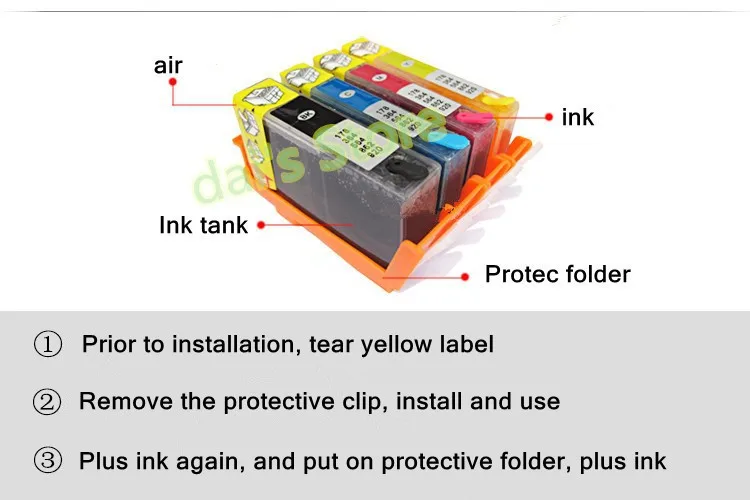 Refillable Ink Cartridge For Hp 902 903 904 905 With Chip For Hp Officejet  Pro 6950 6951 6954 6956 6960 6970 6961 6964 6975 6976 - Ink Cartridges -  AliExpress