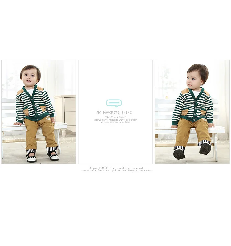Anlencool/Коллекция 2019 года, пальто Roupas Meninos, новая Корейская одежда для малышей, весенний кардиган в полоску из трех предметов, брендовая