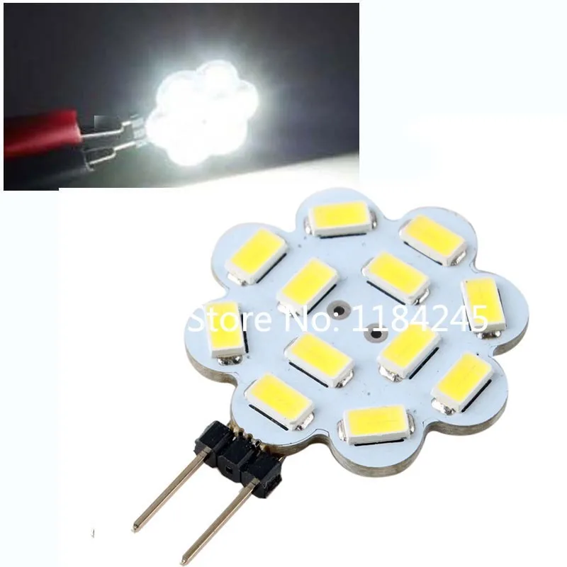 G4 светодиодный светильник DC12V G4 5730 12 SMD 5730 светодиодный Spotlight светодиодный Crystal Light теплый белый холодный белый 3 Вт 10 шт./лот Бесплатная