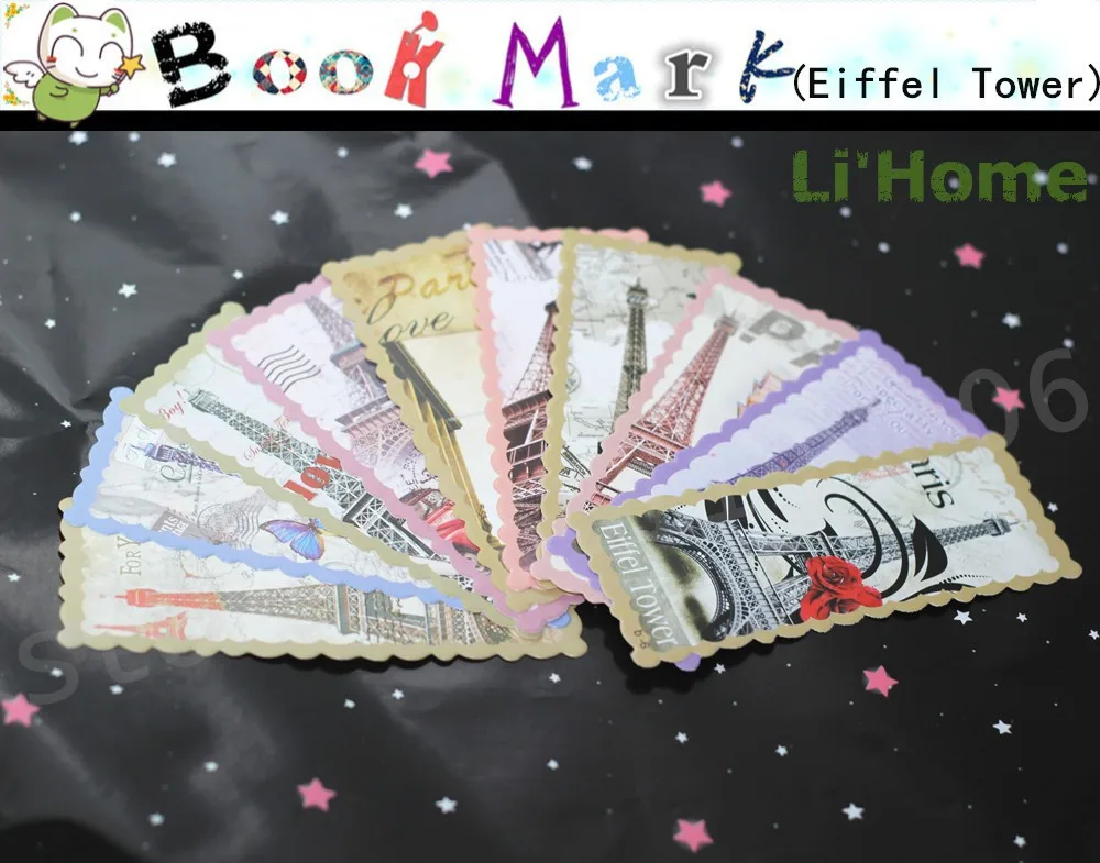20 шт./компл. Эйфелева башня Бумага Закладка бумага Bookmarks для книг подарочные закладки для сбора этикеток, указателей и штампов