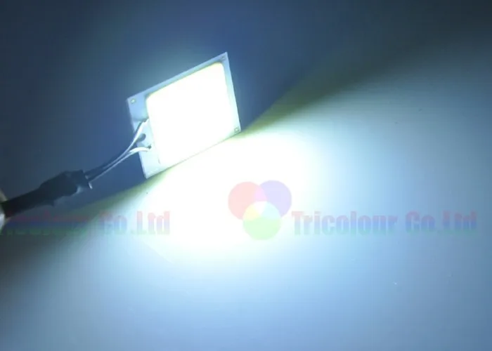 Autoec 100x автомобилей плафон 48 SMD чипов COB LED Купол Панель свет с T10 BA9S гирлянда адаптер# ll27