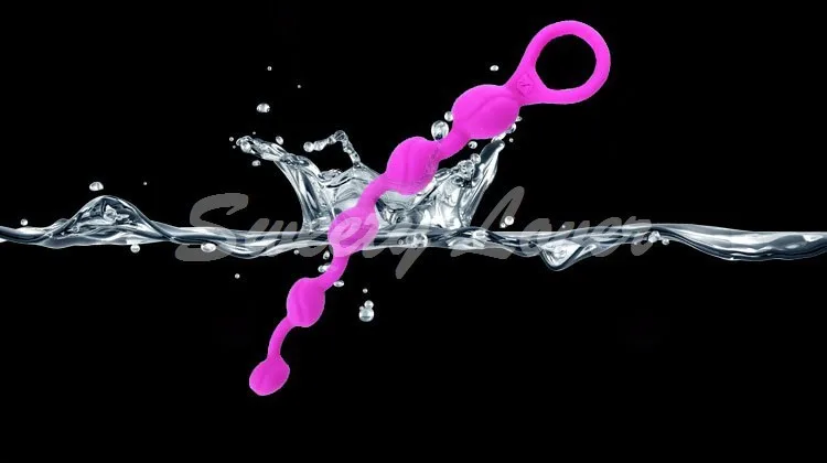 BAILE Intimate Anal Sex Toys Shop Purple Waterproof Silicone Anal Beads Plug Sex Products for Women and Men Gay Free Shipping (9)