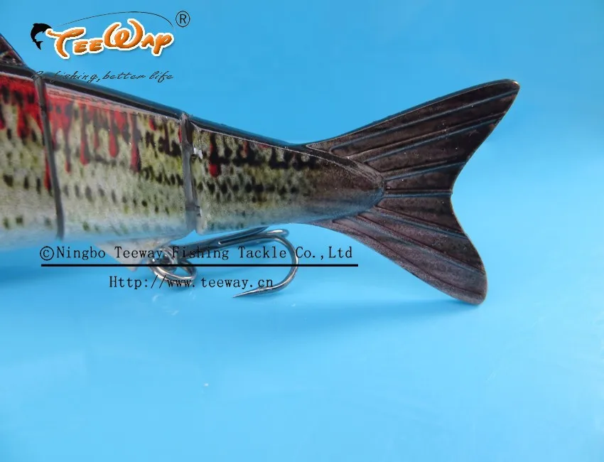 Продукт Рыбалка приманки 4 Сегмент Swimbait Жесткий приманки медленно 19 г 12 см рыболовный крючок Рыболовные снасти FL4-M04