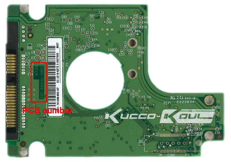 HDD PCB Плата логики 2060-701499-000 REV для WD 2.5 SATA ремонта жесткий диск восстановления данных