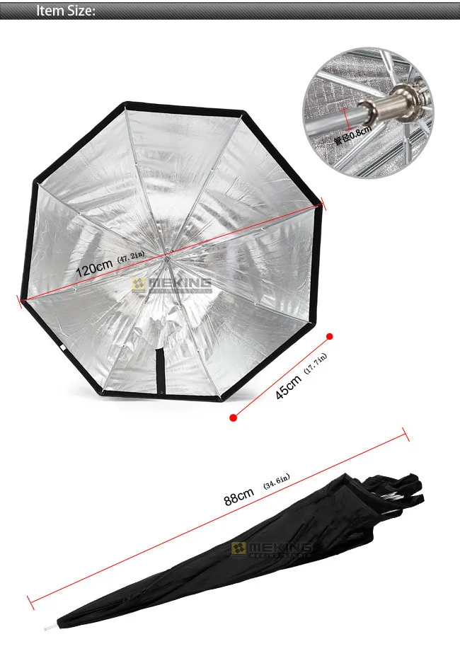 Selens с восьмиугольным зонтом для SpeedLight Speedlite Flash light 120 см/47.2in Octagon soфтbox S120 аксессуары для фотостудии