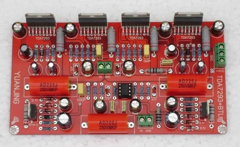 TDA7293 параллельная+ BTL Плата усилителя, 350 Вт моно Плата усилителя мощности, с использованием оригинальных TDA7293 и NE5532