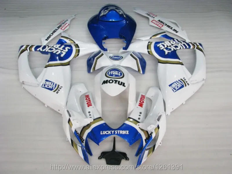 Впрыска ABS для K6 06 07 SUZUKI GSXR600 750 синий Лаки GSXR-750 GSX-R750 GSXR 600 750 2006 2007 обтекатели