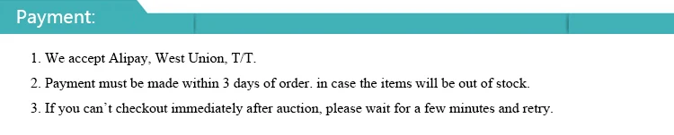 1. Payment