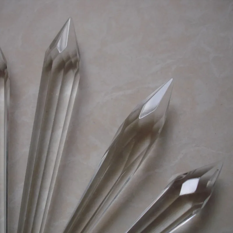 200pcs/lot 63mm crystal multi-cuts glass ICICLE PRISM FOR hanging crystal chandelier prism parts drop pendant, free shipping