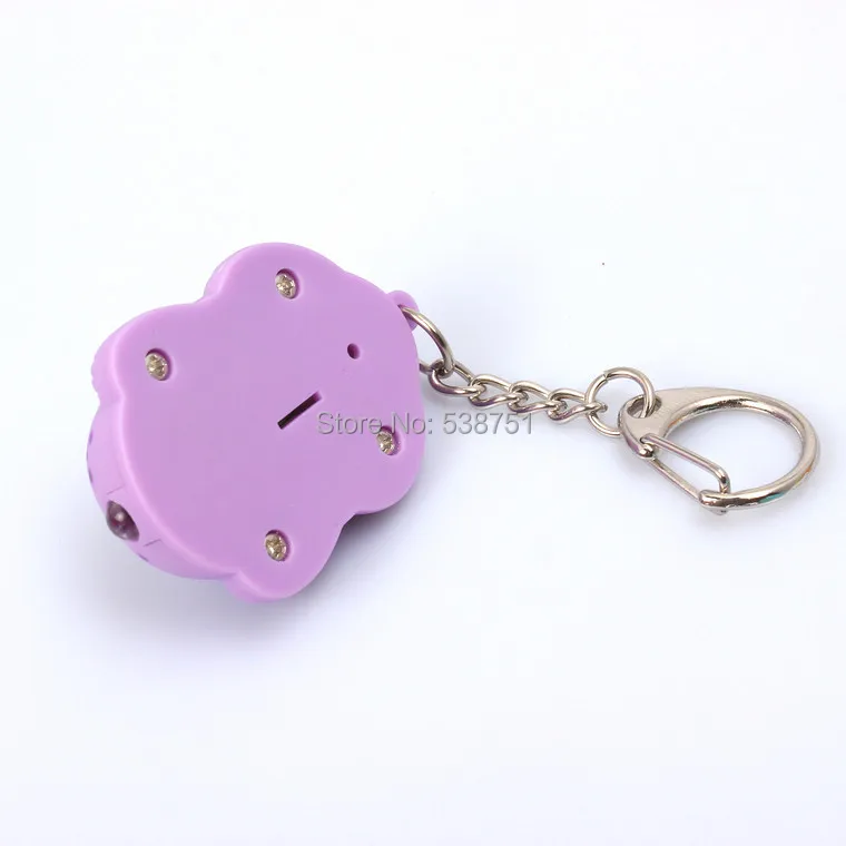 FedEx 100 шт./лот LED животных ленивый собака брелок Звук Свет Key Holder