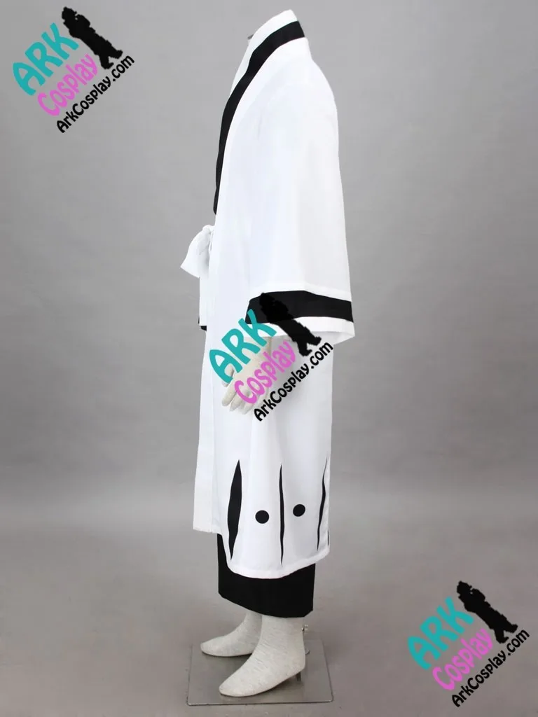 Bleach укитакэ jyushirou Косплэй капитан кимоно Косплэй белый MENS Bleach Косплэй костюм