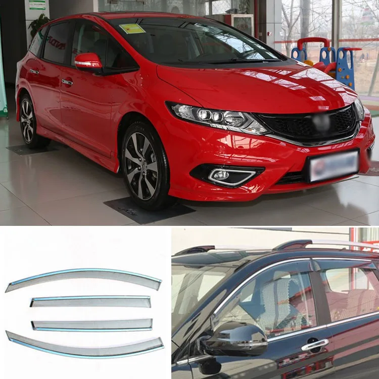 JINKE 4 шт. Копченый Очистить окно Vent Тенты козырек Обтекатели Honda Джеда