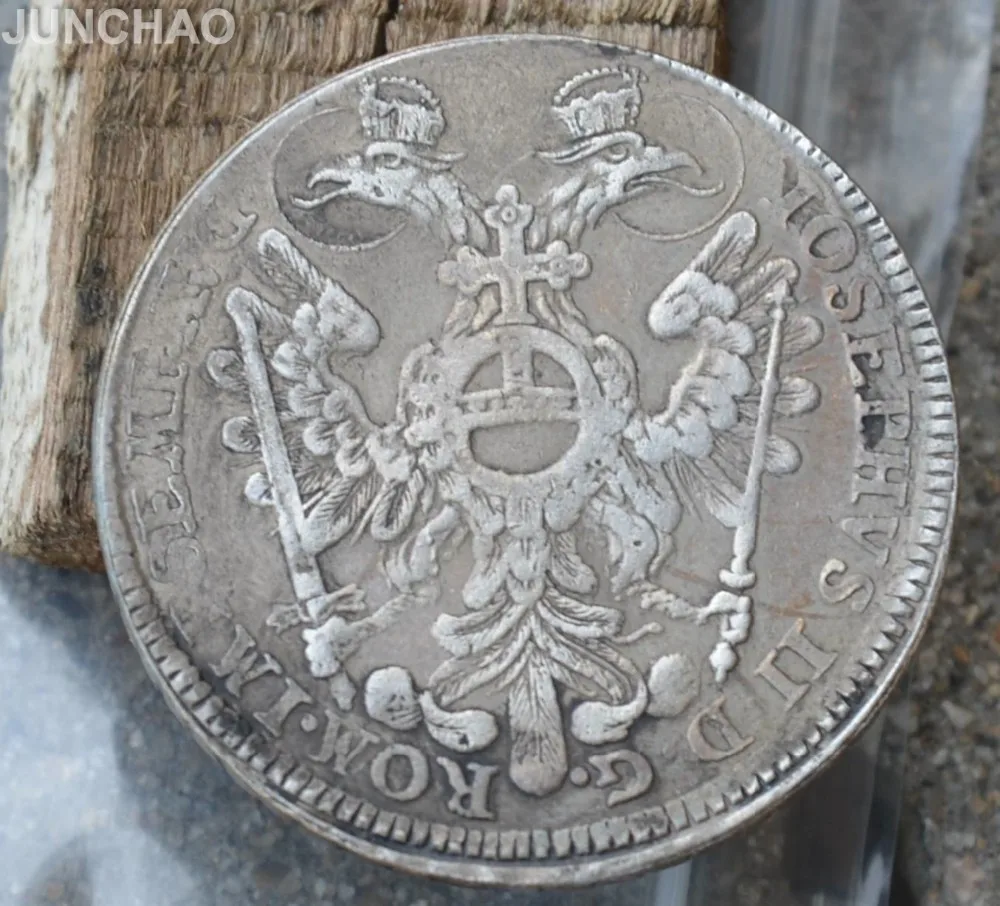 Немецкие монеты 1765SR Серебро Имитация монеты Thaler Nurnberg City View X. EINE FEINE MARCK. IOSEPHVS II D G. rom. IM P SEME. AVD
