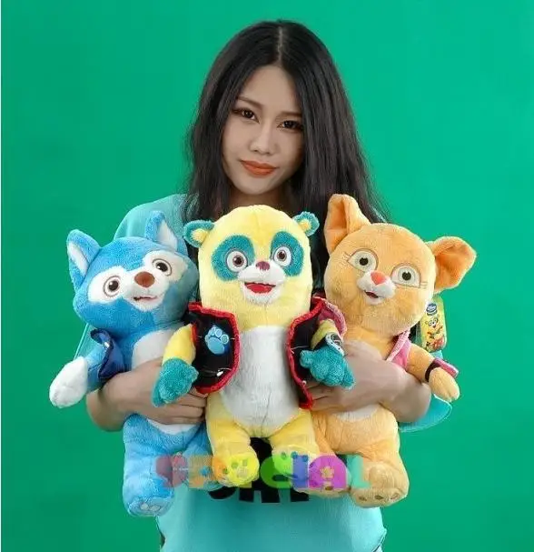 Специальный агент OSO WOLFIE DOTTY плюшевые игрушки куклы 1" набор из 3