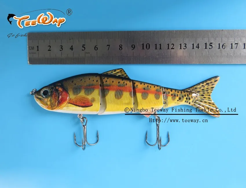Продукт Рыбалка приманки 4 Сегмент Swimbait Жесткий приманки медленно 35 г 15 см рыболовный крючок Рыболовные снасти FL4-LM05