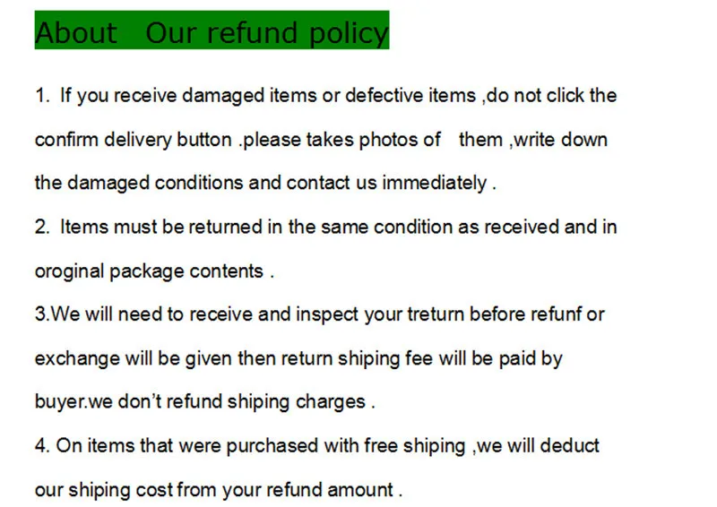refund policy_