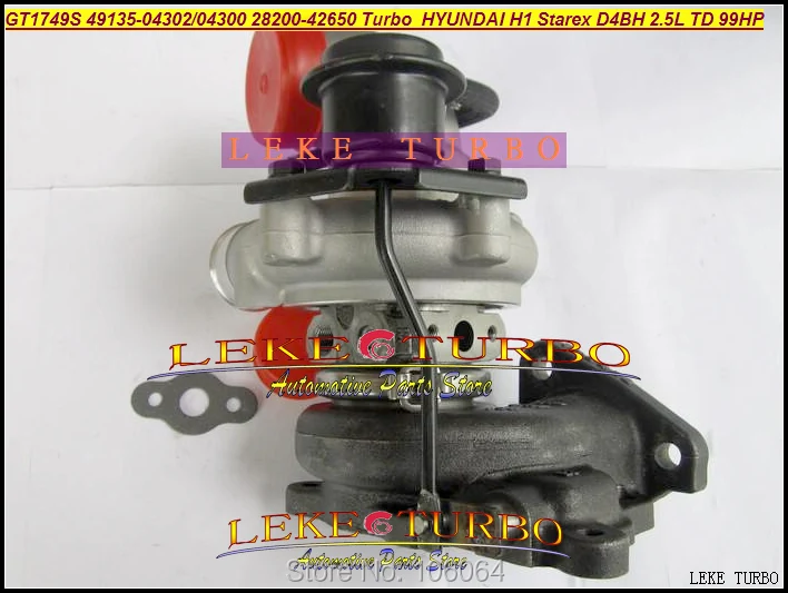 TF035 49135-04302 49135-04300 28200-42650 Turbo Turbocharger For HYUNDAI Commercial Starex H1 D4BH 4D56 A-1 2.5L TD 99HP (3)