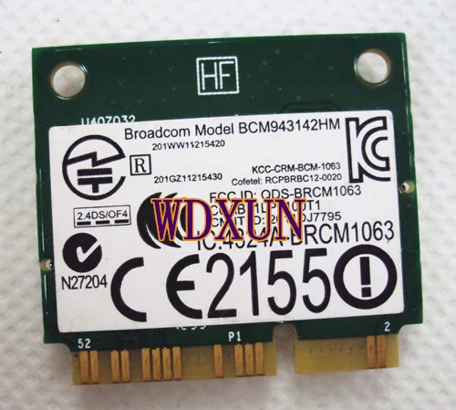 Broadcom Bcm4314 Dw1704 Wi Fi N + Bluetooth R4gw0 беспроводной мини карта pci-e для Dell BCM43142HM