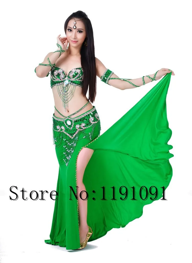 Одежда для индийского беллиданса, 3 компл. Размера S / M / L, 10 цветов 700#