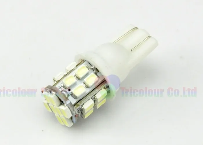 AutoEC W5W 24 светодиодный SMD1206 автомобиля T10 168 194 клиновидные боковые светодиодный свет лампы 300 шт.; ; детское нижнее белье# LB83