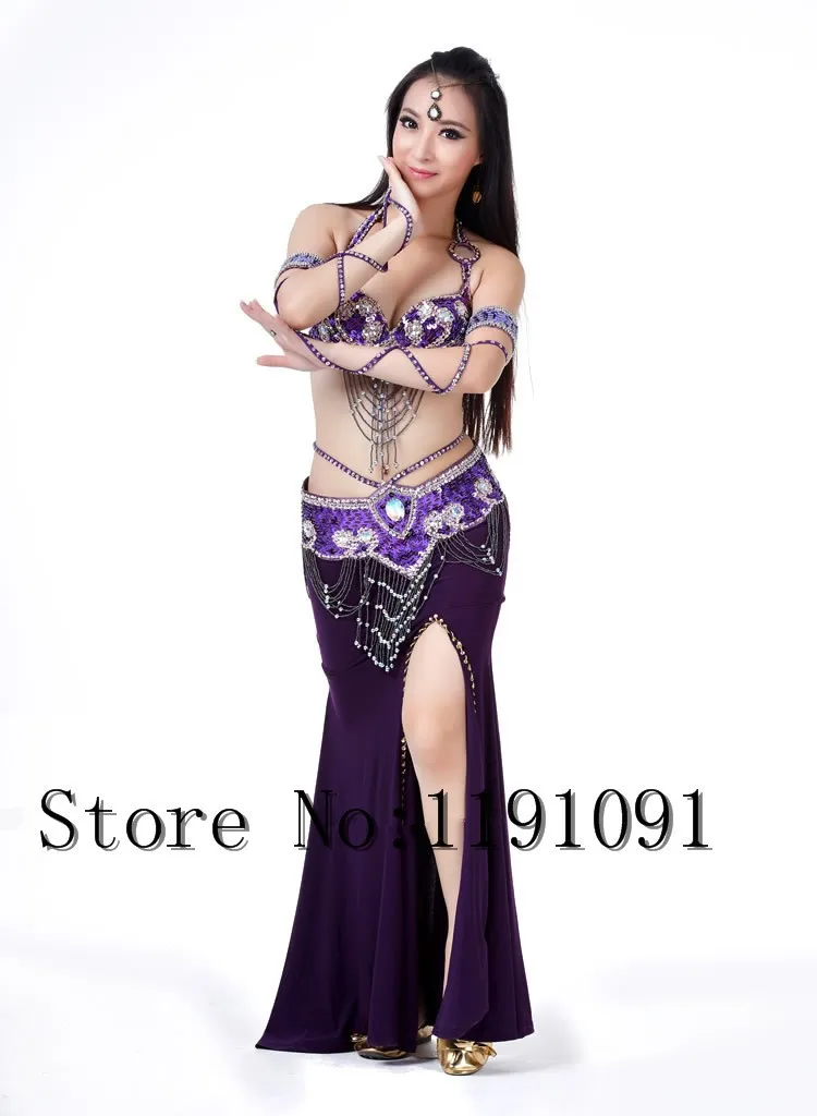 Одежда для индийского беллиданса, 3 компл. Размера S / M / L, 10 цветов 700#