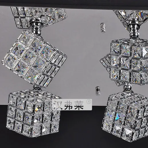 Роскошная обувь с украшением в виде кристаллов Cube Гостиная потолок огни продолговатые верхняя пластина барная стойка потолочный